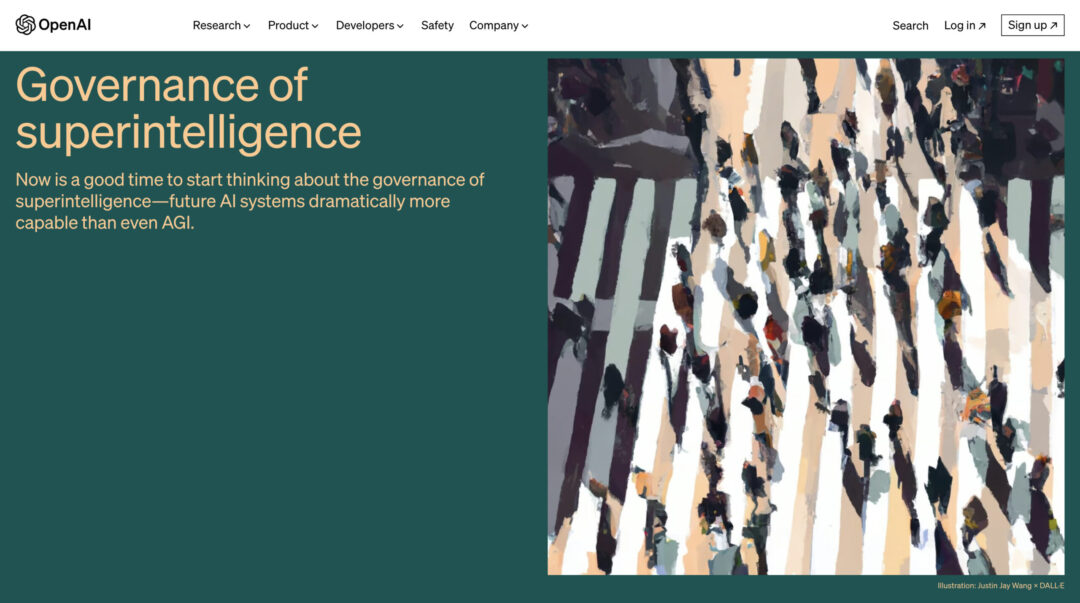 Chat GPTを開発したOpenAI社、超知能AIの登場に備えて世界的規制機関の設立を提唱