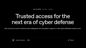 OpenAIの「GPT-5.4-Cyber」とは？サイバー防御向けAI