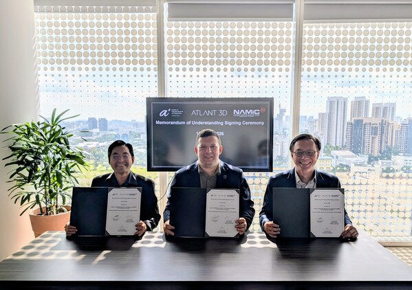 ATLANT 3D、A*STAR IMRE、NAMICがシンガポールでAIを活用した材料探索の推進に向け覚書（MoU）を締結