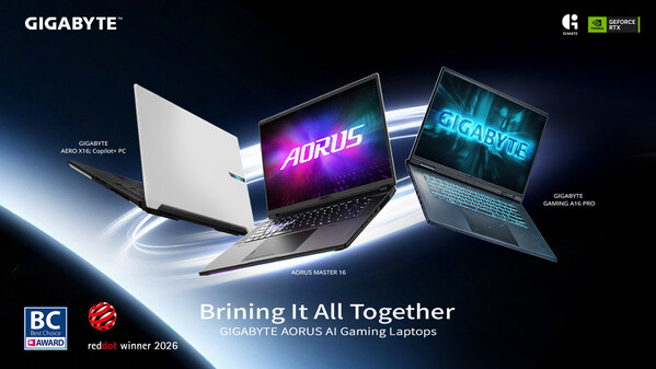 GIGABYTE、COMPUTEX 2026にて受賞歴のあるAIゲーミングノートPCと革命的なGiMATEアップデートを発表