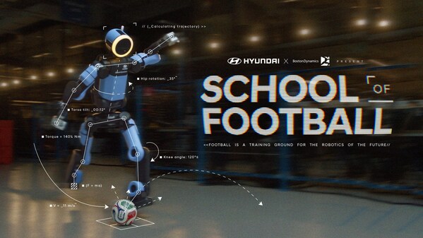 Hyundai Motor、FIFAワールドカップ2026™に先駆け、Boston DynamicsのAtlasを起用した「School of Football」キャンペーンを開始
