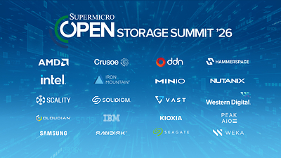 Supermicroの第7回年次「Open Storage Summit」に21社のエコシステムパートナーが一堂に会し、エンタープライズAIの大規模導入に関する実践的なガイダンスを共有