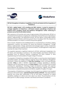 HR Path、ModusForce買収で英国・アイルランドにおけるDayforce対応力を強化