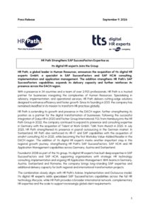 HR Path、tts digital HR expertsの加入でSAP SuccessFactorsの専門性を強化