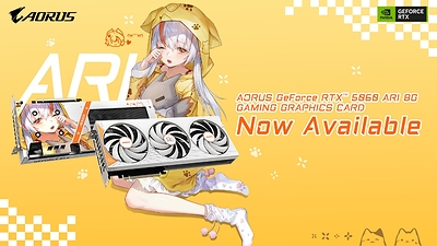 GIGABYTE、グラフィックスカード「AORUS GeForce RTX™ 5060 ARI Edition」の販売開始を発表